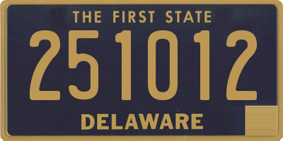 DE license plate 251012