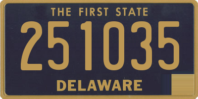 DE license plate 251035