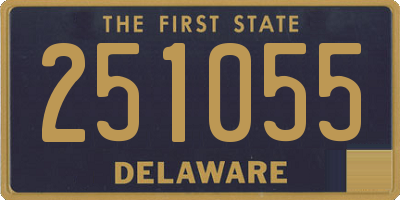 DE license plate 251055