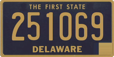 DE license plate 251069