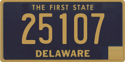 DE license plate 25107