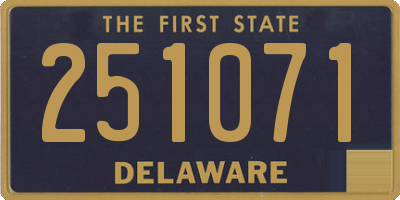 DE license plate 251071