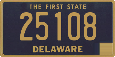 DE license plate 25108