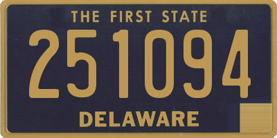 DE license plate 251094