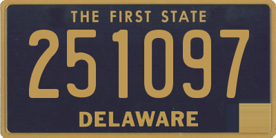 DE license plate 251097