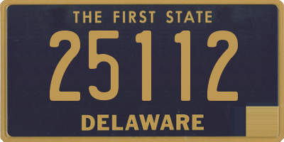 DE license plate 25112