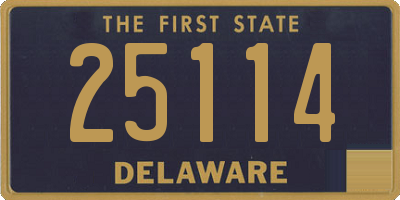 DE license plate 25114