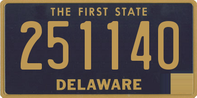 DE license plate 251140