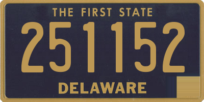 DE license plate 251152