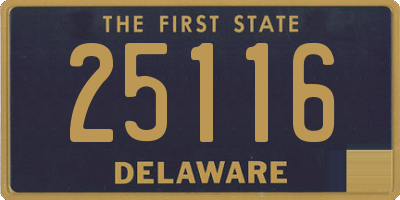 DE license plate 25116