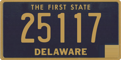 DE license plate 25117