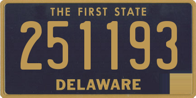 DE license plate 251193