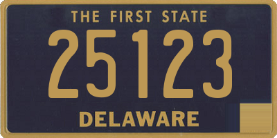 DE license plate 25123