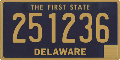 DE license plate 251236