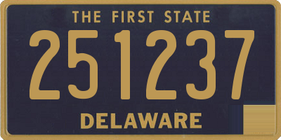 DE license plate 251237