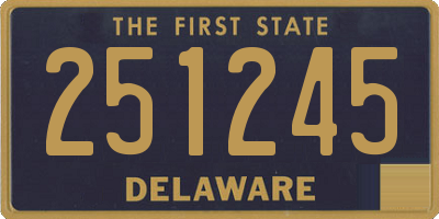 DE license plate 251245