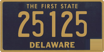 DE license plate 25125