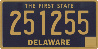 DE license plate 251255