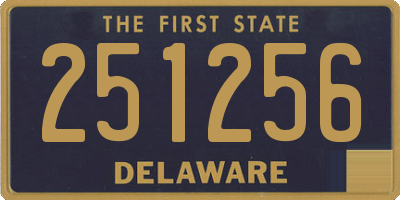 DE license plate 251256