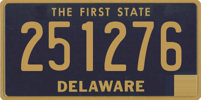 DE license plate 251276