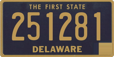 DE license plate 251281