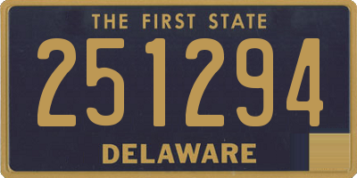 DE license plate 251294