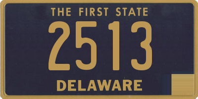 DE license plate 2513