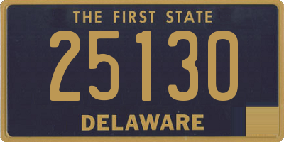 DE license plate 25130