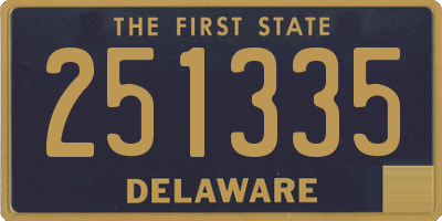 DE license plate 251335