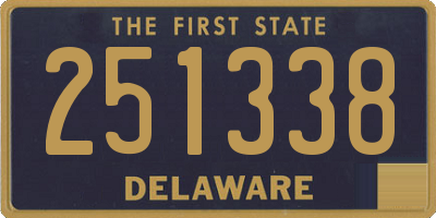 DE license plate 251338
