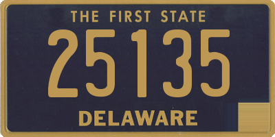 DE license plate 25135