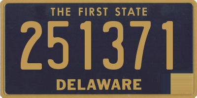 DE license plate 251371