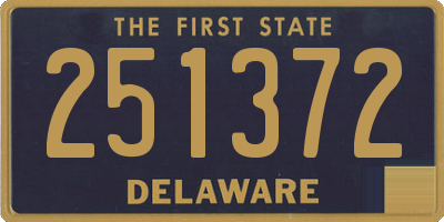 DE license plate 251372