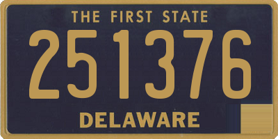 DE license plate 251376