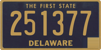 DE license plate 251377