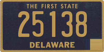 DE license plate 25138
