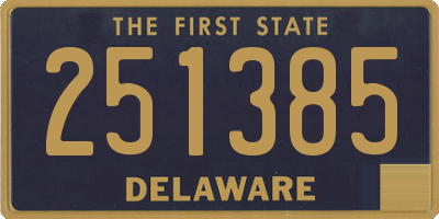 DE license plate 251385