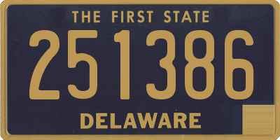 DE license plate 251386