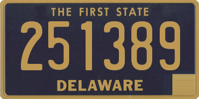 DE license plate 251389