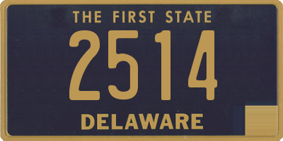 DE license plate 2514