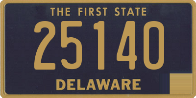 DE license plate 25140