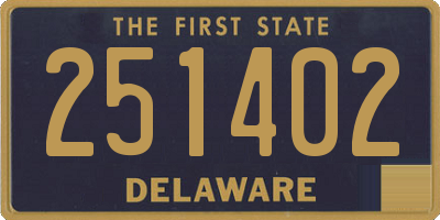 DE license plate 251402