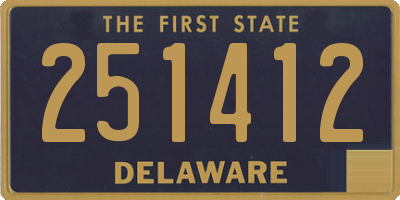 DE license plate 251412