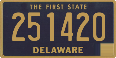 DE license plate 251420