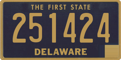 DE license plate 251424