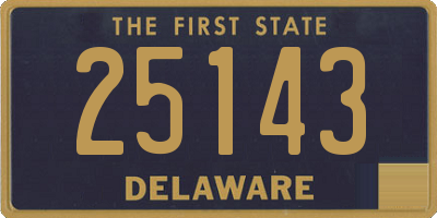 DE license plate 25143