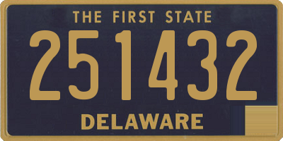 DE license plate 251432