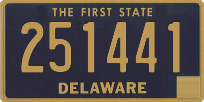 DE license plate 251441