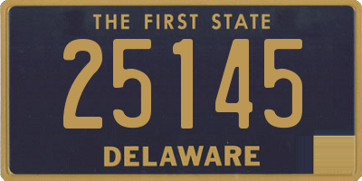 DE license plate 25145