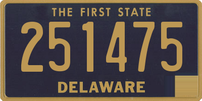 DE license plate 251475